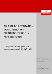 abläufe bei integration von kindern mit ... - Jugendwohlfahrt