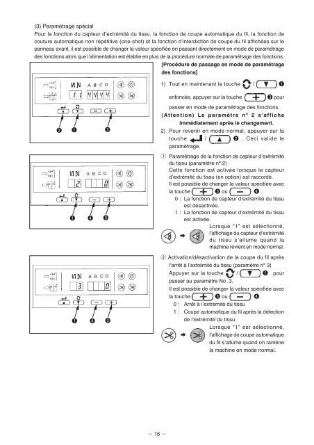 SC-500 MANUEL D'UTILISATION (FRANCAIS) - JUKI