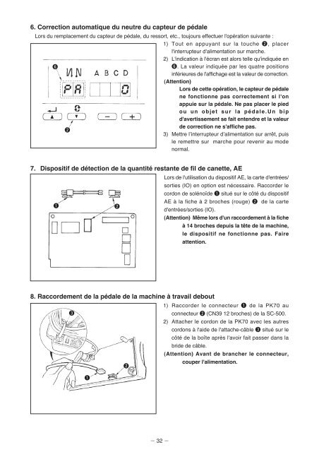 SC-500 MANUEL D'UTILISATION (FRANCAIS) - JUKI