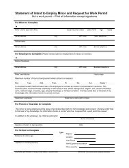 Request for Work Permit - Work Experience (CA Dept of Education)