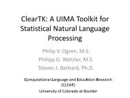 ClearTK - Jena University Language & Information Engineering Lab