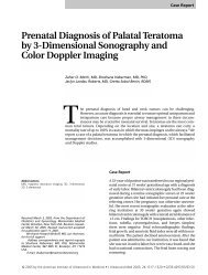 Prenatal Diagnosis of Palatal Teratoma by 3-Dimensional ...