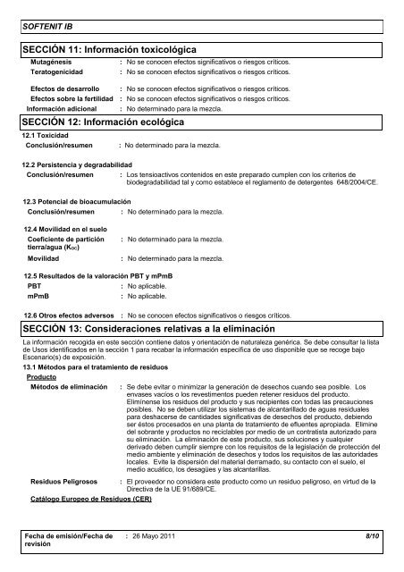 FICHA DE DATOS DE SEGURIDAD SOFTENIT IB - Jumadi