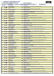 1* 130 PRIX CABINET COLLET Liste de Depart ... - jump-results.com