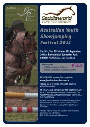 Program - Jumping NSW - Equestrian Australia