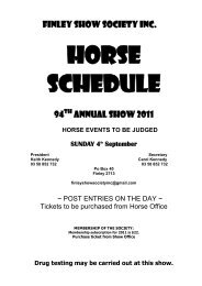 Finley Show Society – - Jumping NSW