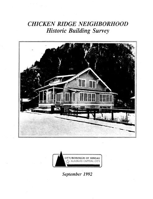 Historic Building Survey - City and Borough of Juneau