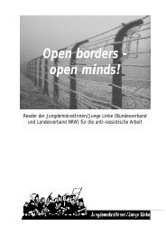 Open borders - open minds! - JungdemokratInnen/Junge Linke