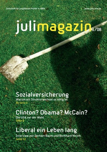 JuLi-Magazin_1-08_RZ:RZ Magazin - Junge Liberale NRW