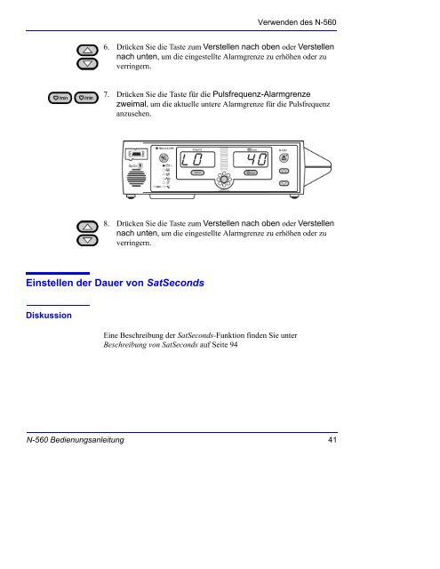 Verwenden des N-560 - Covidien