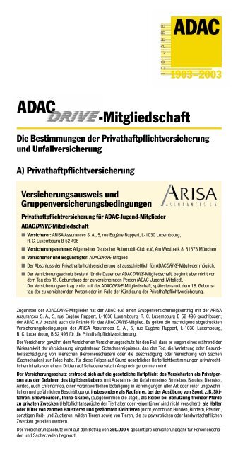 7005 Bedingungen f.Internet - Adac