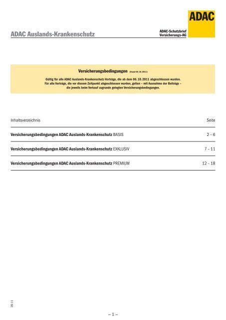 ADAC Auslands-Krankenschutz