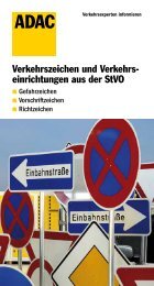 Verkehrszeichen und Verkehrseinrichtungen aus der StVO - Adac