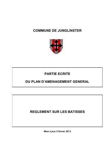 RÃ¨glement sur les bÃ¢tisses - Junglinster