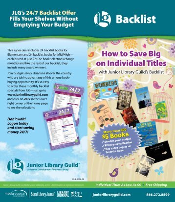 Overview of and how to search the JLG Backlist - Junior Library Guild