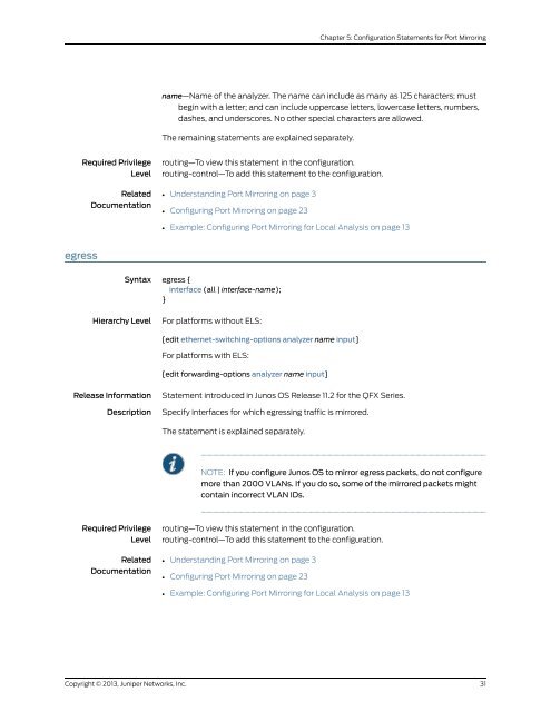 Services on the QFX Series - Juniper.net