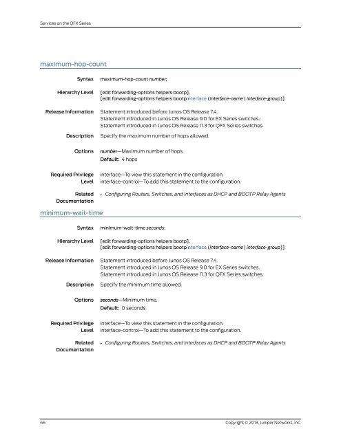 Services on the QFX Series - Juniper.net