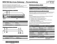 SRX100-Services-Gateway – Kurzanleitung - Juniper Networks