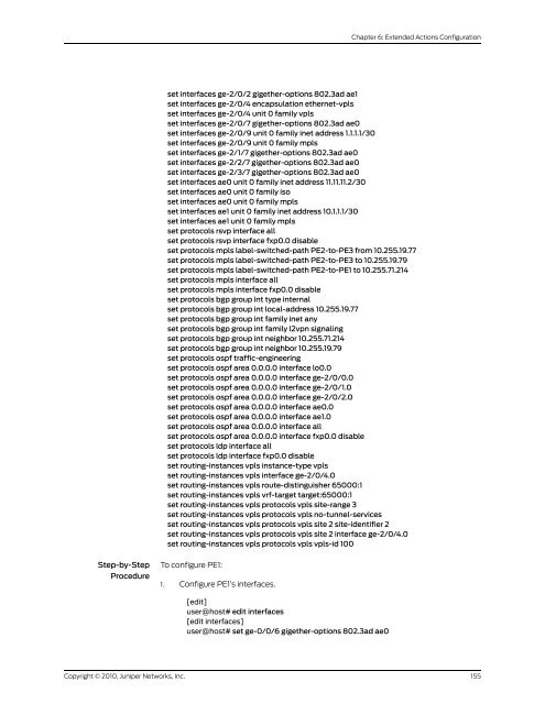 Policy Framework Configuration Guide - Juniper Networks