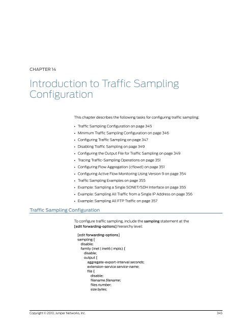 Policy Framework Configuration Guide - Juniper Networks