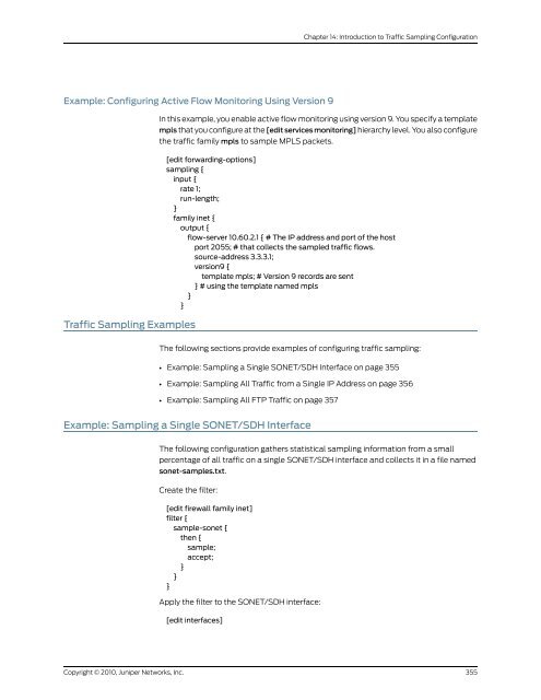 Policy Framework Configuration Guide - Juniper Networks