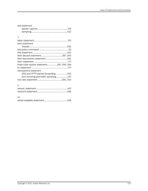 Policy Framework Configuration Guide - Juniper Networks