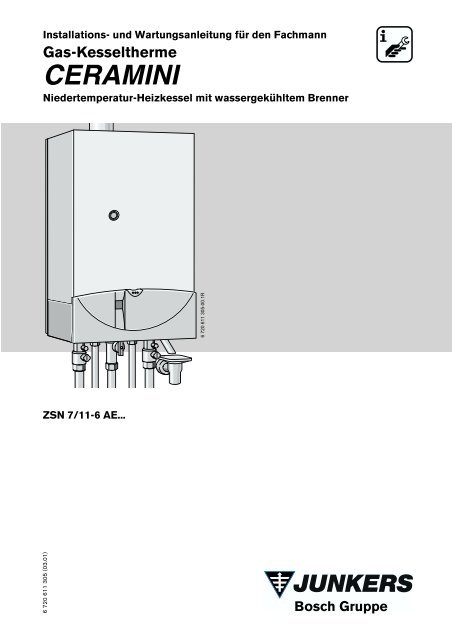 Junkers TB 1, Temperaturwächter für Fußbodenheizung - Heizung und