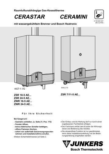 CERASTAR CERAMINI - Junkers Kundendienst