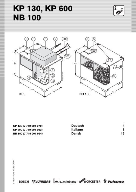 KP 130, KP 600 NB 100 - Junkers