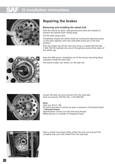 Maintenance and Repair Manual - saf-holland