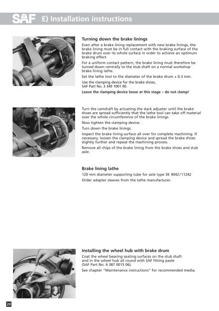 Maintenance and Repair Manual - saf-holland