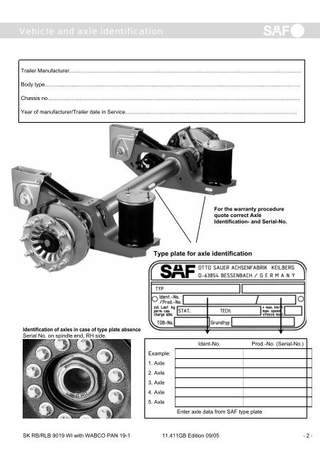 Maintenance and Repair Manual for SAF Disc ... - Jupojos technika