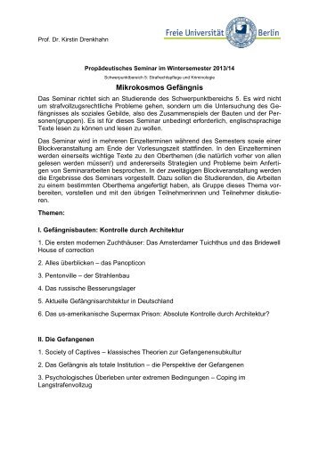 Mikrokosmos Gefängnis