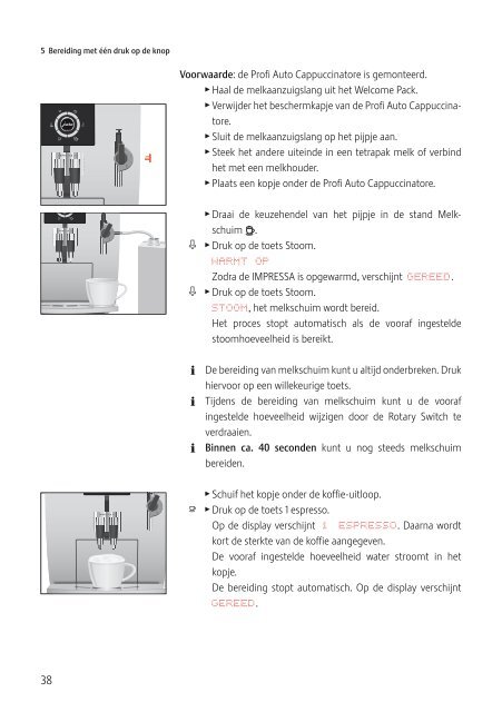 Het boek voor de IMPRESSA J5 - Jura Coffee Support > WELKOM ...