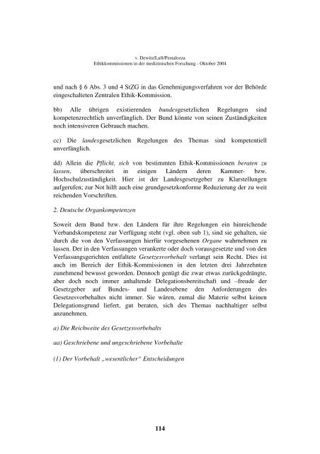 Ethik-Kommissionen in der medizinischen Forschung - Fachbereich ...