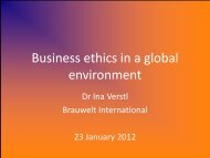 Business ethics in a global environment - Dlog