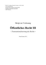 Verfassungsrecht III: Internationalisierung des Rechts - Fachbereich ...