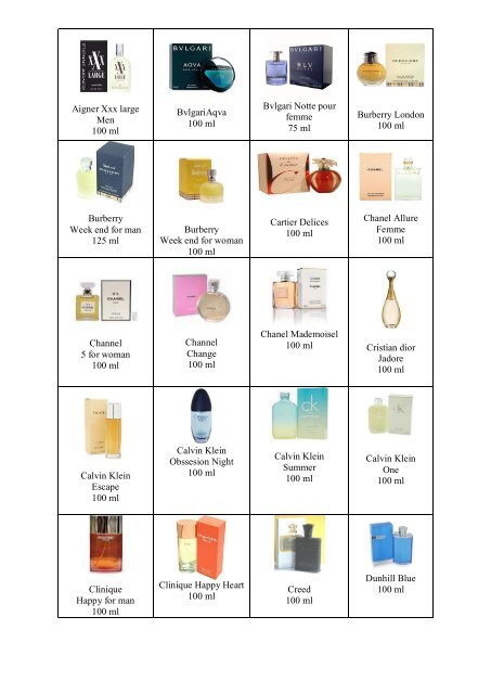 Aigner Xxx large Men 100 ml BvlgariAqva 100 ml Bvlgari Notte pour