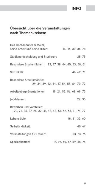 Wintersemester 2007/2008 - Johannes Gutenberg-UniversitÃ¤t Mainz