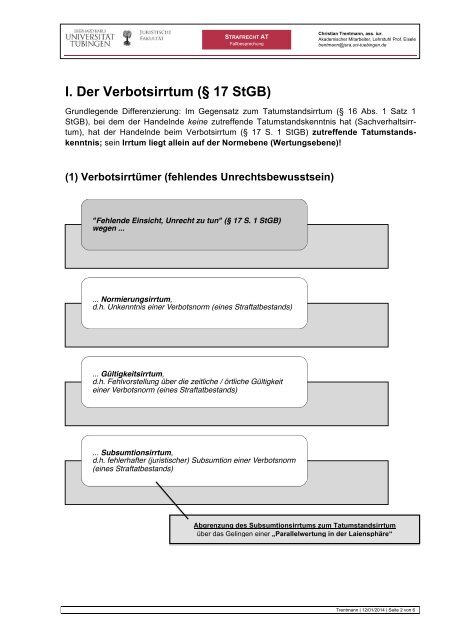 16_StrafR_AT - Verbotsirrtümer und ETBI