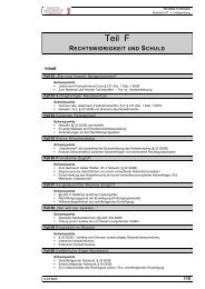 Fallsammlung Teil F - Rechtswidrigkeit und Schuld