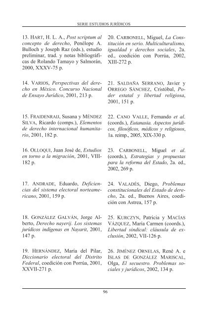 Fondo Editorial - Instituto de Investigaciones JurÃ­dicas - UNAM