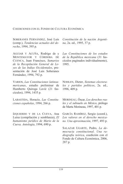 Fondo Editorial - Instituto de Investigaciones JurÃ­dicas - UNAM