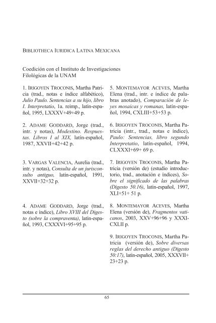 Fondo Editorial - Instituto de Investigaciones JurÃ­dicas - UNAM