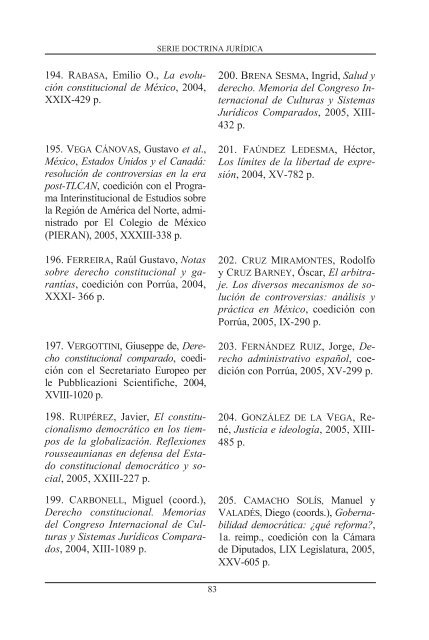 Fondo Editorial - Instituto de Investigaciones JurÃ­dicas - UNAM