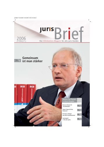 Gemeinsam ist man stÃ¤rker - Juris