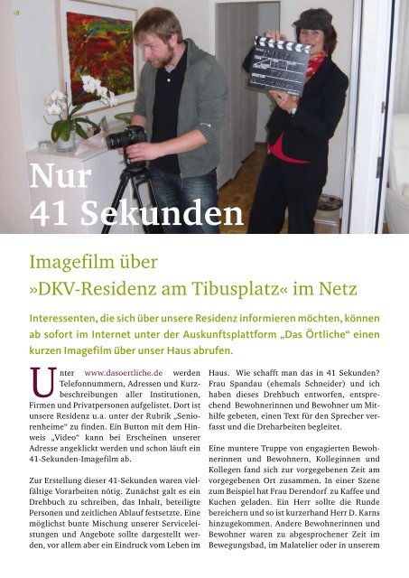 Die Berliner »Retourkutsche - DKV-Residenz am Tibusplatz