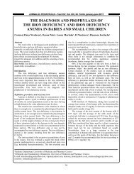 THE DIAGNOSIS AND PROPHYLAXIS OF THE IRON DEFICIENCY ...