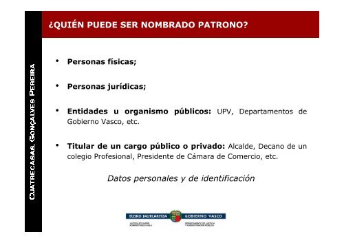 NOMBRAMIENTO Y ACEPTACIÃN DE PATRONOS