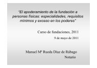 âEl apoderamiento de la fundaciÃ³n a personas fÃ­sicas ...